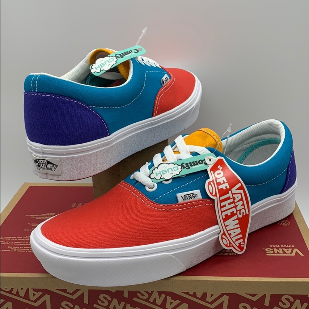VANS COMFYCUSH ERA Multi Block Multi/True White Wm - Picture 2 of 16